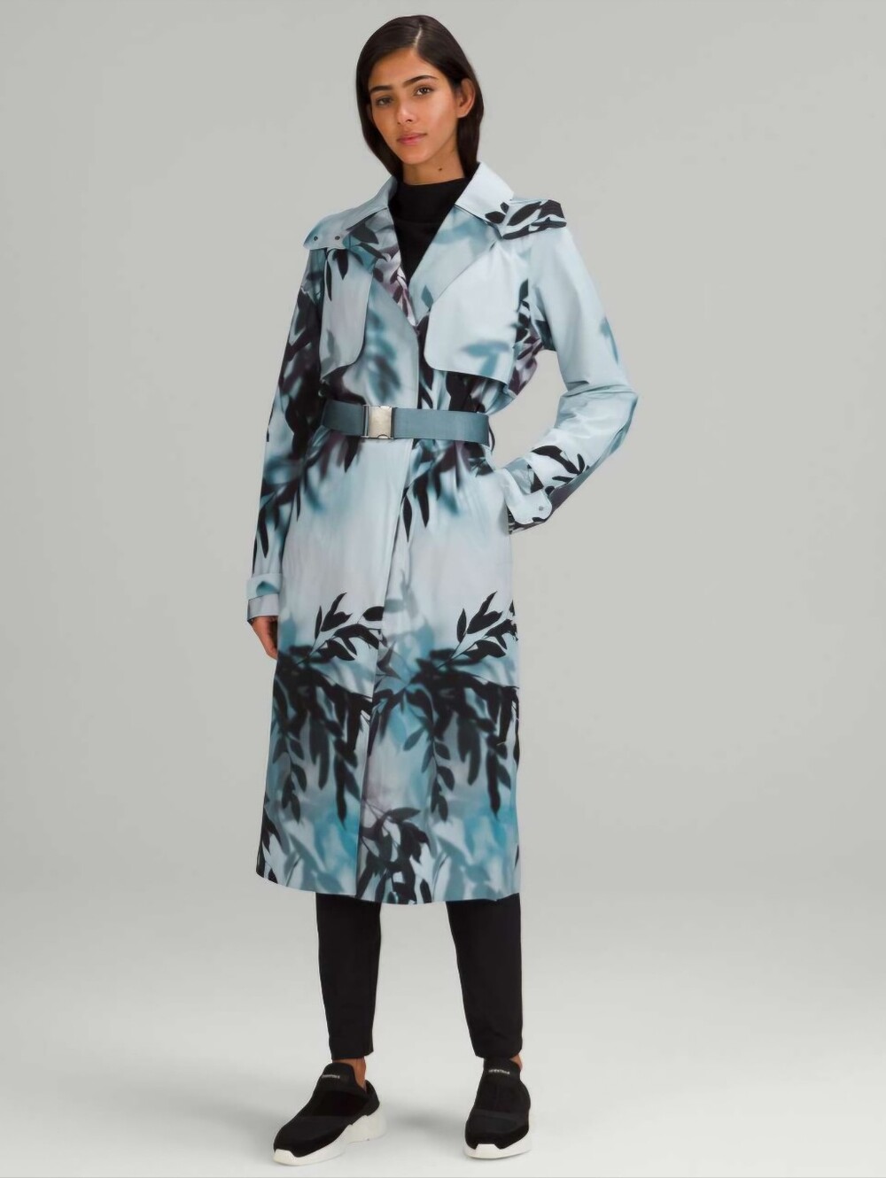 NWOT Lululemon Always There Trench Coat Women's Size 0 Blue